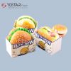 Sandwich Hamburger Box,Sandwich Package Boxes,paper Trays,Rectangle Square Bakery Boxes,Bread Pastry Packaging Box,Disposable Baked Food Box