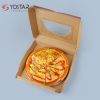 Pizza window box,pizza box manufacture,Clamshell Window pizza box