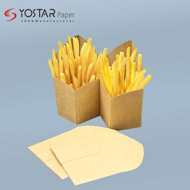 Fries Packaging. Paper fries packaging. Printed fries packaging.