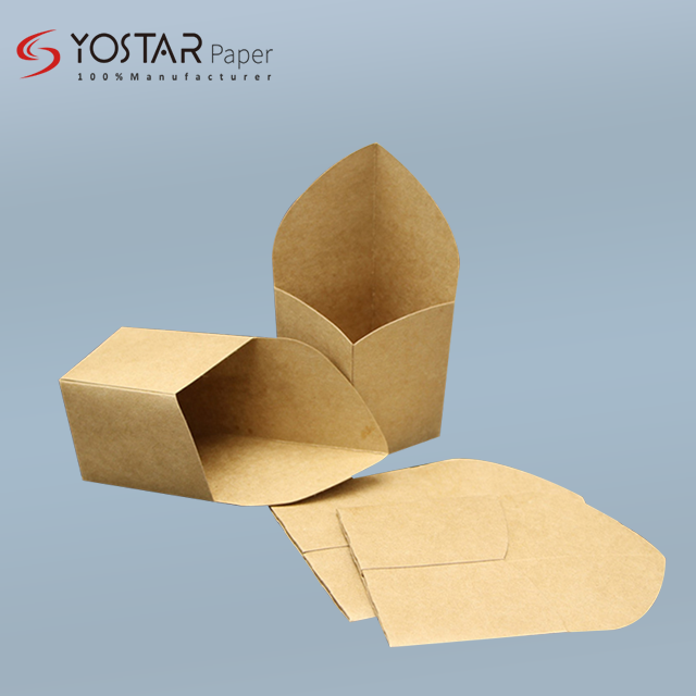 Custom Printing Kraft Paper Packaging Box For French Fries