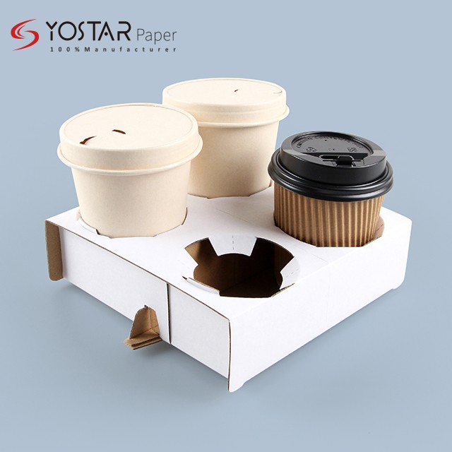 Takeaway Beverage Coffee Cup Holder -by Cup Holder, Coffee Cup Holder,  Beverage fixing base Product on Yostar Paper: Custom Paper Box  Manufacturing Co.