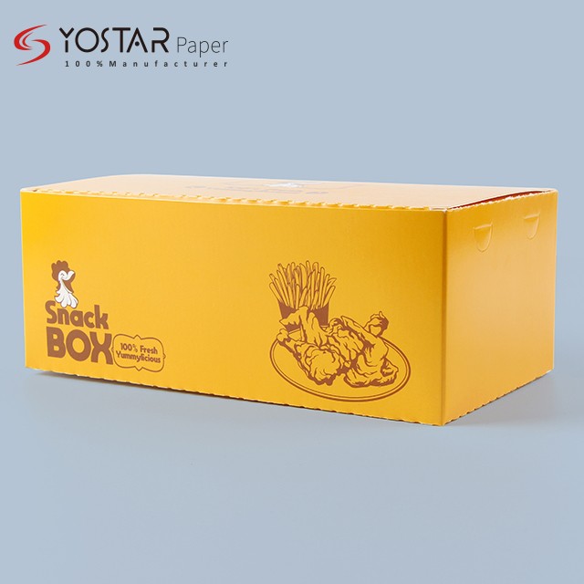 Disposable Box French Fries Box White Case Packaging Box Fried